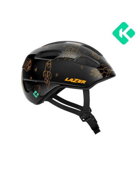 Hjälm pnut 2.0 kineticore 46-52 cm svart med raketer lazer