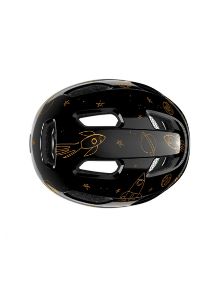 Hjälm pnut 2.0 kineticore 46-52 cm svart med raketer lazer