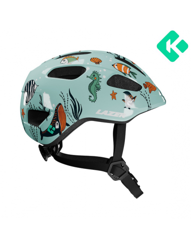 Hjälm pnut 2.0 kineticore 46-52 cm grön med sjödjur lazer