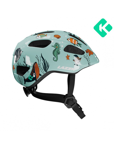 Hjälm pnut 2.0 kineticore 46-52 cm grön med sjödjur lazer