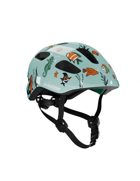 Hjälm pnut 2.0 kineticore 46-52 cm grön med sjödjur lazer
