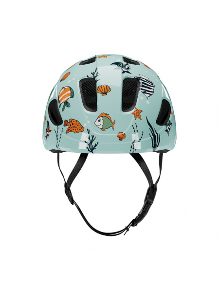 Hjälm pnut 2.0 kineticore 46-52 cm grön med sjödjur lazer