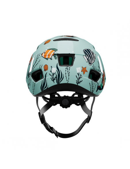 Hjälm pnut 2.0 kineticore 46-52 cm grön med sjödjur lazer