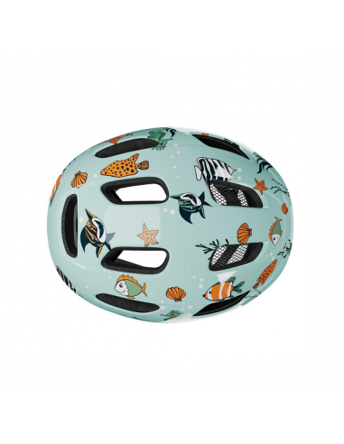 Hjälm pnut 2.0 kineticore 46-52 cm grön med sjödjur lazer