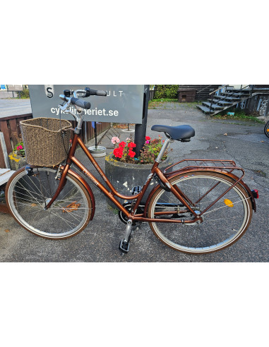 Begagnad Crescent 7-v 28 tum brun dam cykel