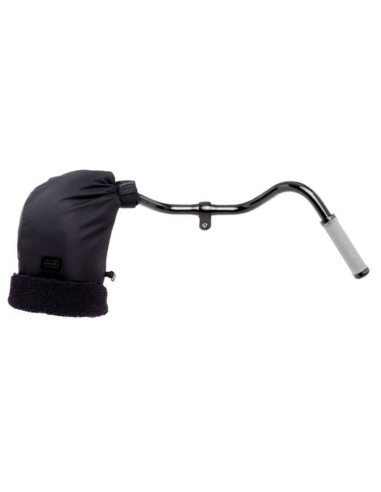 Cykelvantar pogies curved svart weathergoods