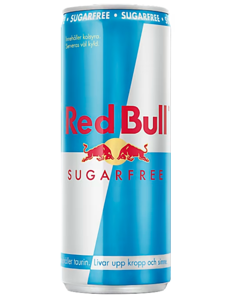 Red bull energidryck sugarfree burk