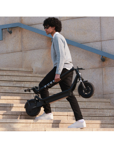 Elscooter pure air 5 suspension pro+ se elsparkcykel svart