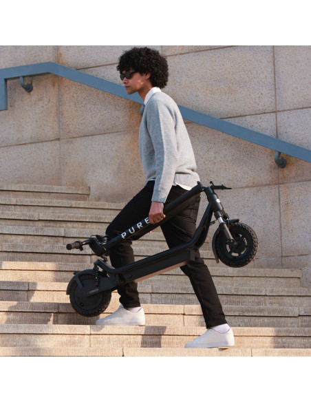 Elscooter pure air 5 suspension pro+ se elsparkcykel svart