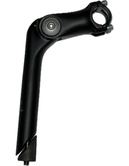 Styrstam 25,4 mm ställbar matt svart