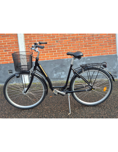Begagnad Monark 3-v 28 tum svart dam cykel