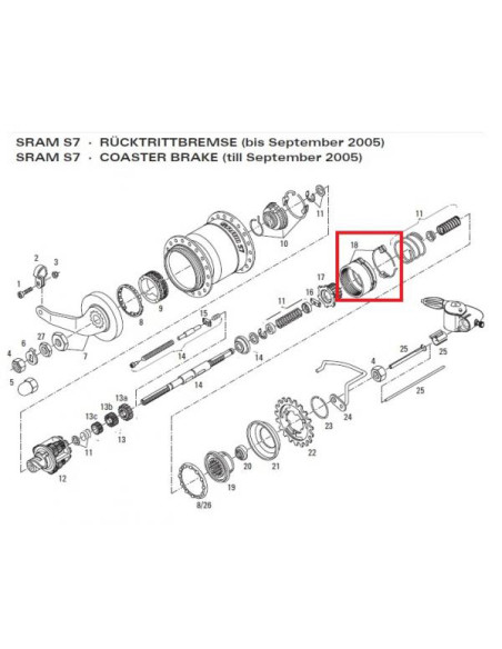 Ringdrev till sram s7