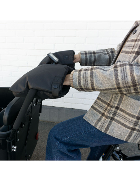 Cykelvantar cargo och barnvagn svart weathergoods