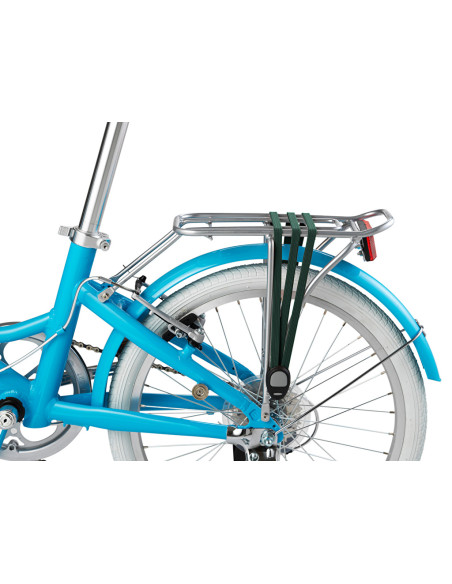 Bagagerem grön i elastiskt material för bla. pakethållare mm.