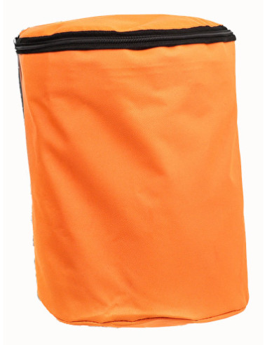 Styrväska orange med lock vattenavvisande