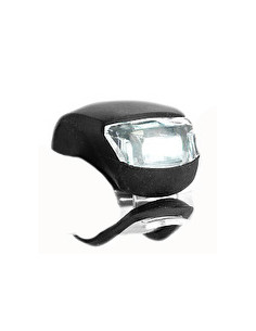 Framlampa svart 2 dioder