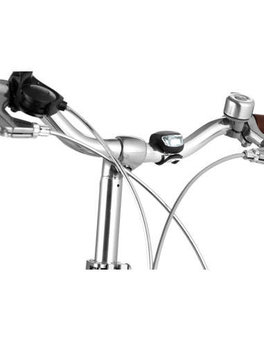 Framlampa svart 2 dioder