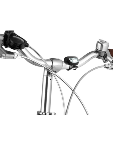 Framlampa svart 2 dioder