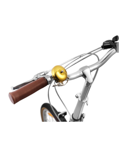 Ringklocka retro mässing guld