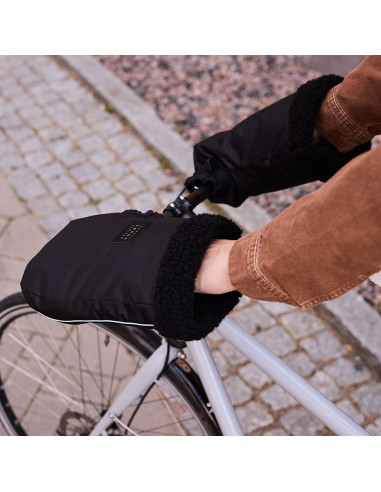 Cykelvantar pogies straight svart weathergoods