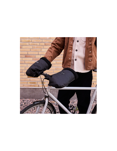 Cykelvantar pogies straight svart weathergoods