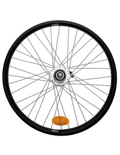 Bakhjul 7-v 559 skivbroms förstärkt svart aluminium shimano nexus