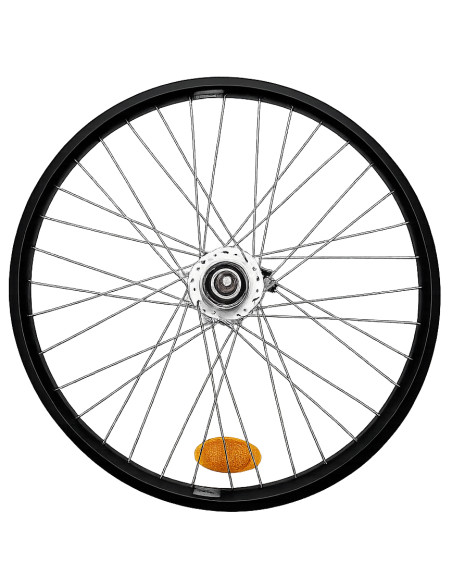 Bakhjul 7-v 559 skivbroms förstärkt svart aluminium shimano nexus