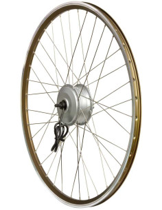 Framhjul 28 tum guld för crescent elcykel e-going med v-broms 2017-2019