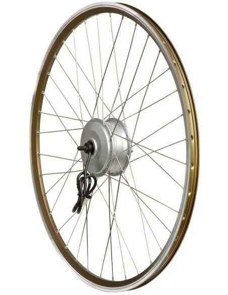 Framhjul 28 tum guld för crescent elcykel e-going med v-broms 2017-2019