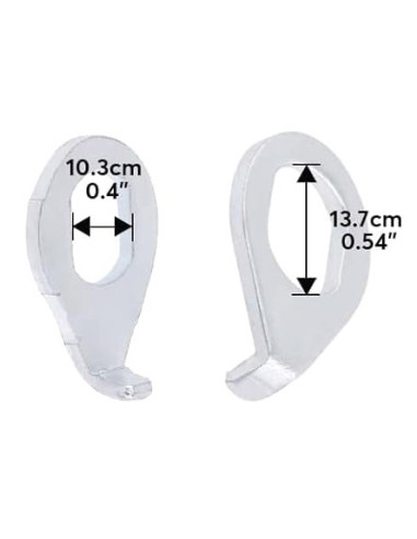 Bricka med krok 10.3x13.7 mm