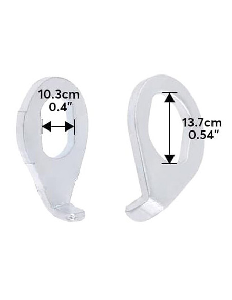 Bricka med krok 10.3x13.7 mm