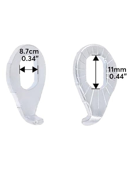 Bricka med krok 8.7x11 mm