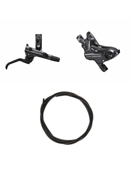 Skivbromssats bak svart hydraulisk brm6120ktblm6100 shimano