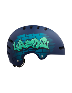 Hjälm one+ 55-59 cm blå graffiti lazer