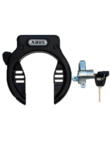 Ringlås shield 4650 och låscylider för shimano pakethållare batterier abus