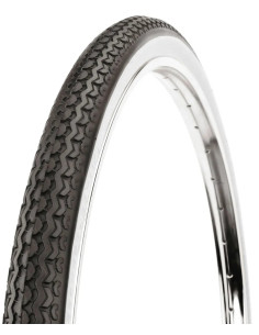 Däck 37/40-584 (26x1 1/2) svart/vit deli