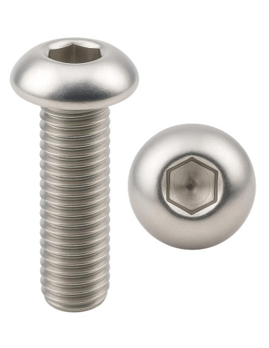 Skruv M8 x 20 mm rostfri insex kullrig