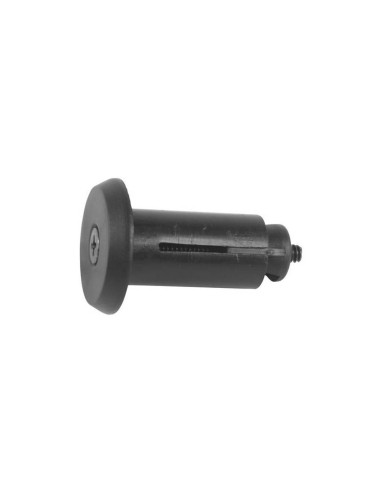 Styrplugg med expander 17mm svart