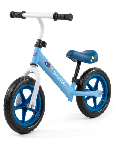 Balanscykel 12 tum unisex 0-v shuttle blå okbaby