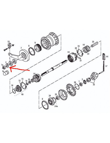 Axelbricka 10,5 mm sram