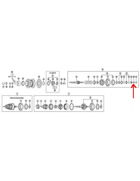 Stoppbricka nexus 7-v shimano
