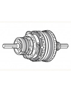 Navinsats sg8c31/22/20 184 mm med fotbroms shimano