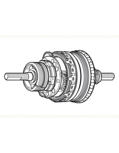 Navinsats sg8c31/22/20 184 mm med fotbroms shimano
