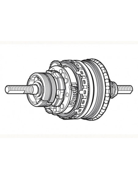 Navinsats sg8c31/22/20 184 mm med fotbroms shimano
