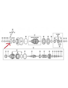 Bromsarm nexus 8-v för 3-del bromssko shimano