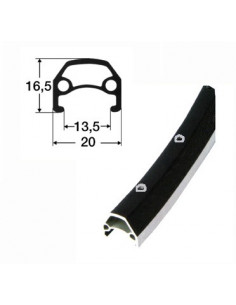 Fälg 28 tum (13-622) 36-h db svart