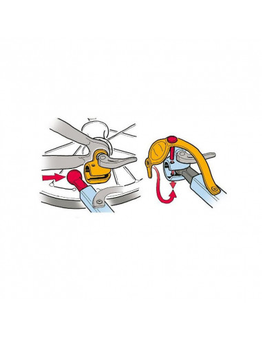 Fäste för thule cykelkärra