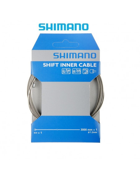 Växelvajer 1,2 x 3000 mm extra lång shimano