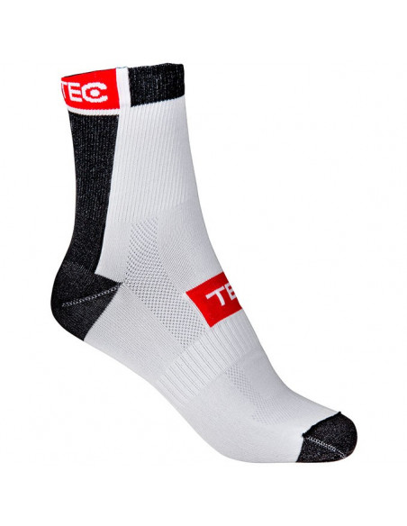 Strumpor långa vit/svart tec