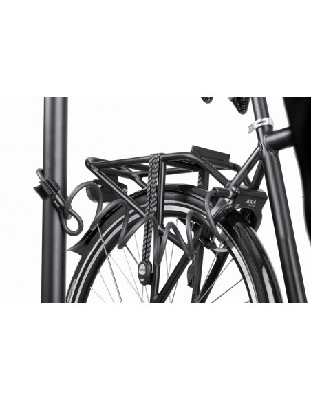 Ringlås solid plus plug-in med 150 cm plug in vajer från axa